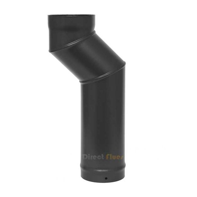 1 piece stove offset (5 inch) matt black