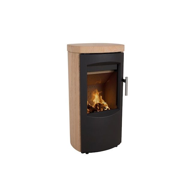 Heta Scanline 7B Multifuel Stove Yellow Sandstone Black Trim