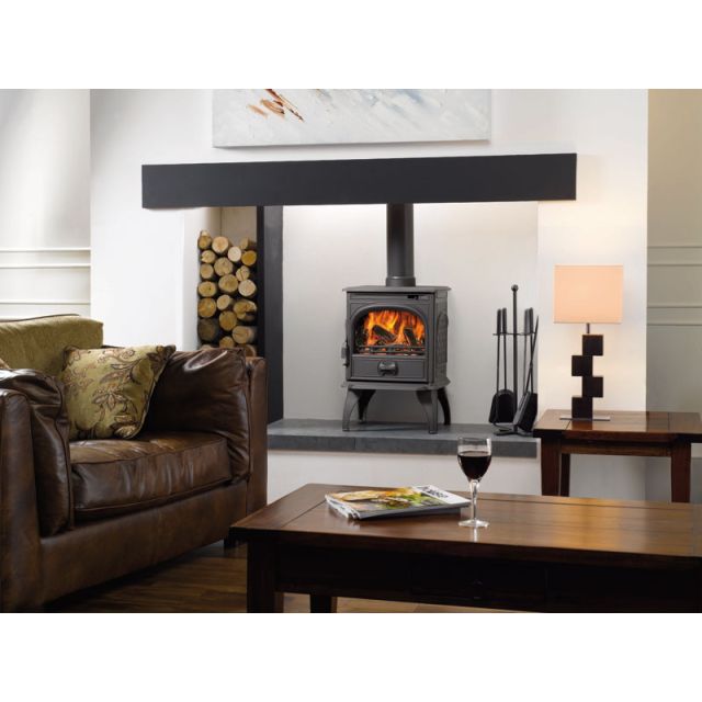 Dovre 250MFR Multifuel Stove - Matte Black / Riddling Grate