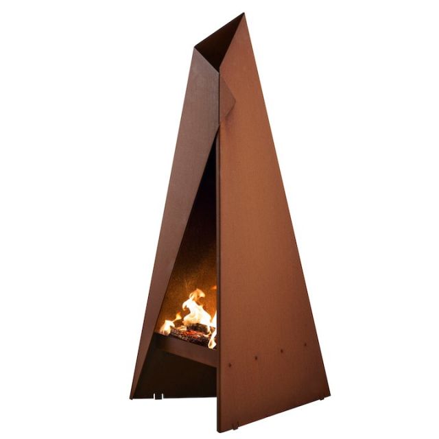 Heta Tipi 96 Outdoor Modern Chiminea