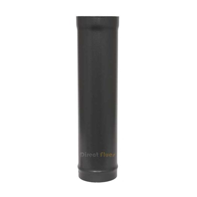 600mm Plain Stove Pipe (5 inch) Matt Black