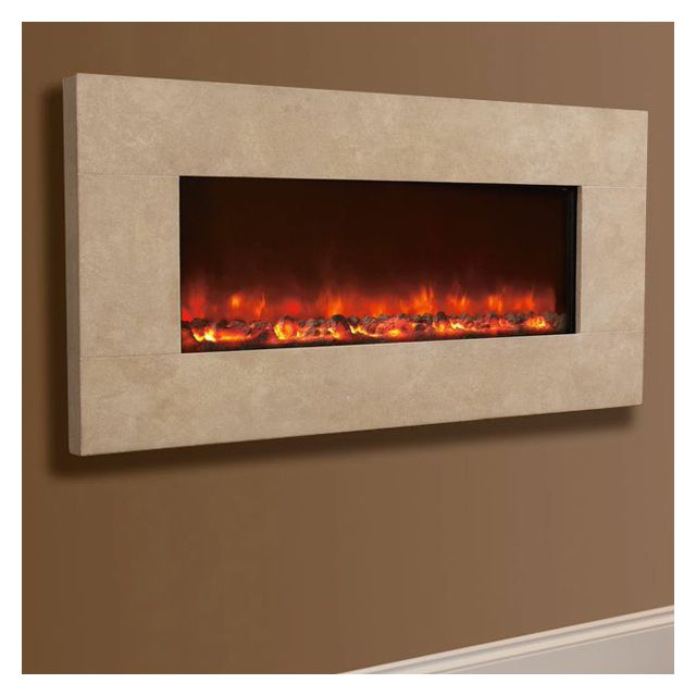 Celsi Electriflame XD Travertine Wall-Mounted Electric Fire