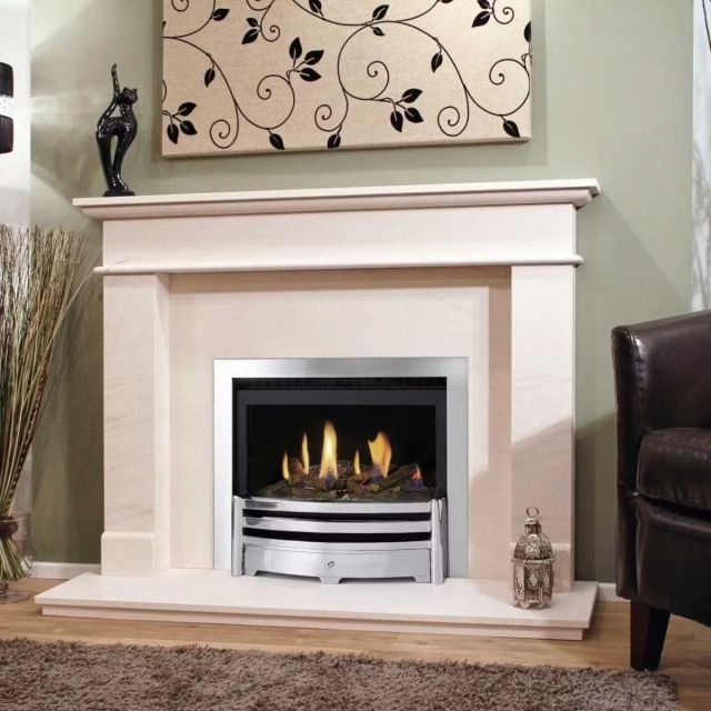 Crystal Fires Connelly Collection Reno HE Log Gas Fire - Black