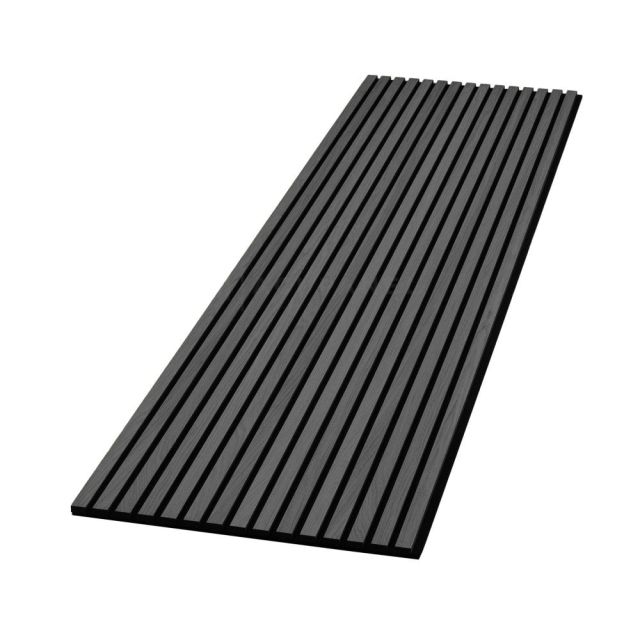 Dark Grey Decorative Acoustic Slat Wall Panel