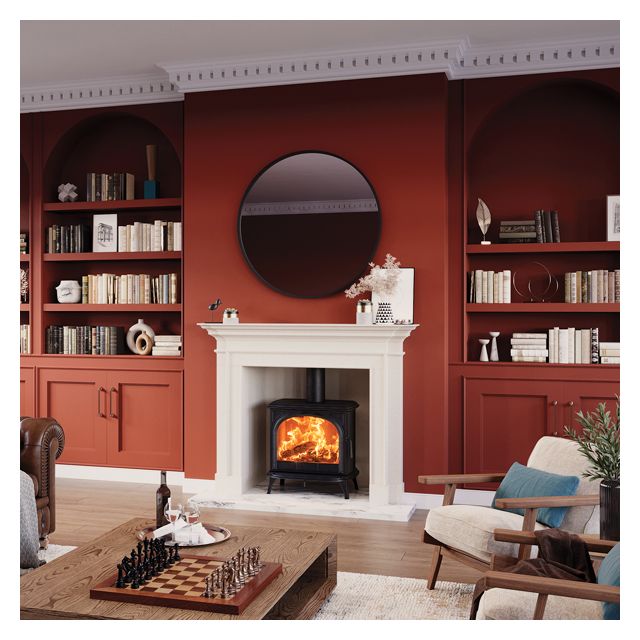 Stovax Huntingdon 40 Eco Wood Burning Stove with Clear Door