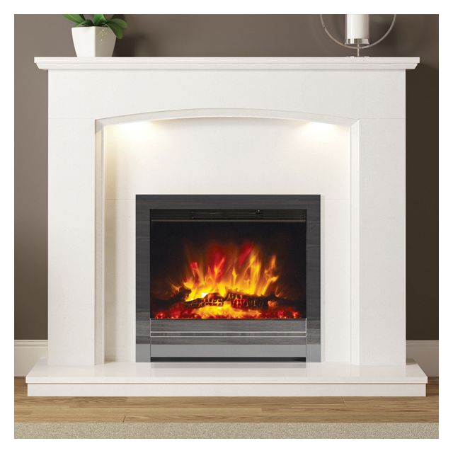 FLARE Collection by Be Modern Emelia Marble Fireplace Suite