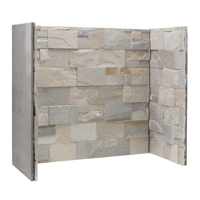 Gallery Dove Grey Stone Fireplace Chamber Panels