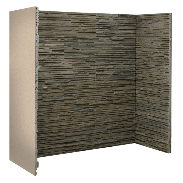 Gallery Olive Slate Waterfall Fireplace Chamber Panels