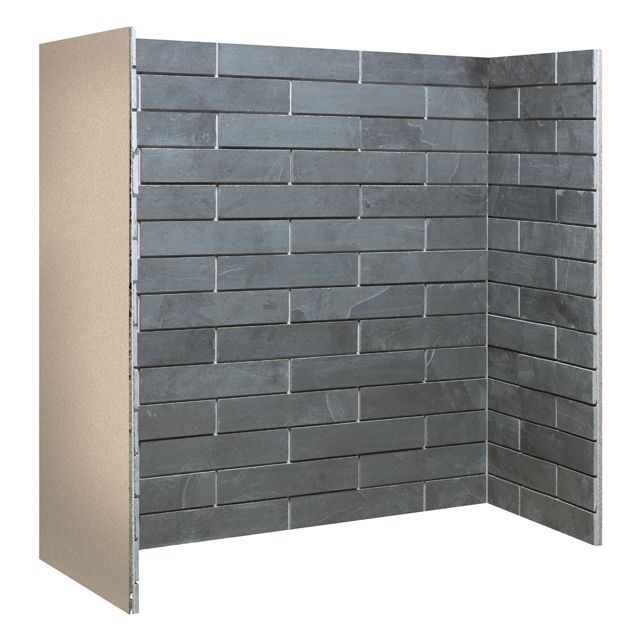 Gallery Porcelain Slate Brick Bond Fireplace Chamber Panels