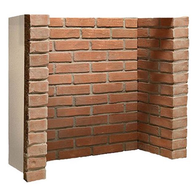 Gallery Rustic Brick With Front Returns Fireplace Chamber Panels