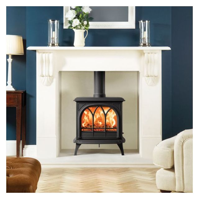 Stovax Huntingdon 30 Eco Design Multifuel Stove With Tracery Door