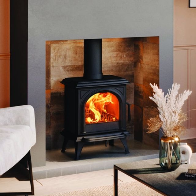 Stovax Huntingdon 20 Eco Wood Burning Stove with Clear Door