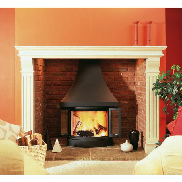 Nordpeis Heratage N25 Matt Black 12Kw Woodburning Stove