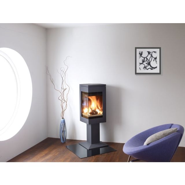 Nordpeis Quadro 1 Matt Black 6.2Kw Woodburning Stove