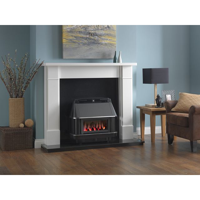 Valor 0547401 Valentia Black Chrome Balanced Flue Gas Fire