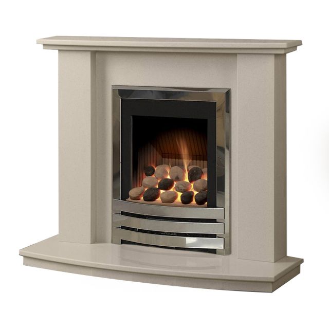 Caterham Austin 40 Inch Fireplace - Beige Marfil