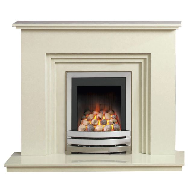 Caterham Dorset 48 Inch Fireplace - Bianca Beige