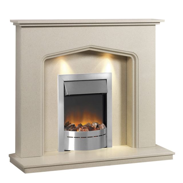 Caterham Atlanta 48 Inch Fireplace - Beige Marfil