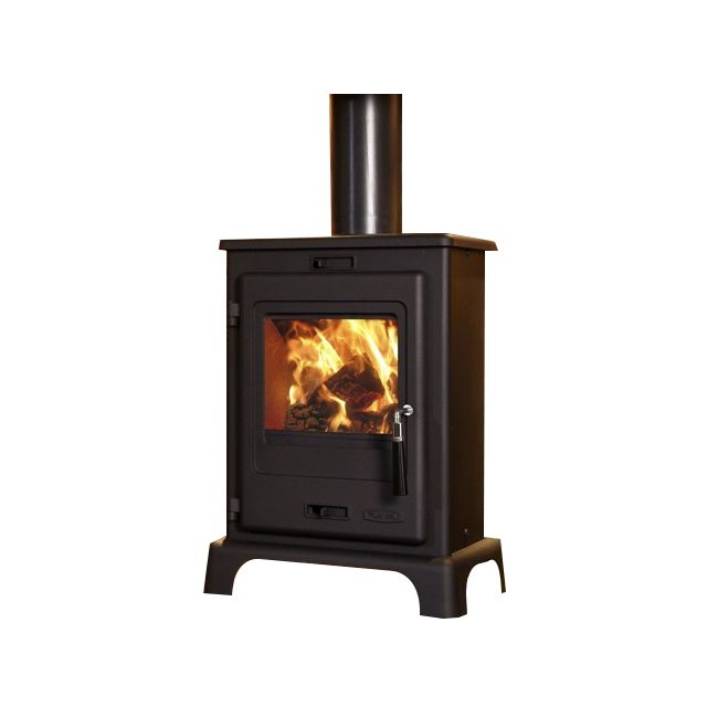 Portway Dalton Smoke Exempt Multifuel Stove - Matte Black