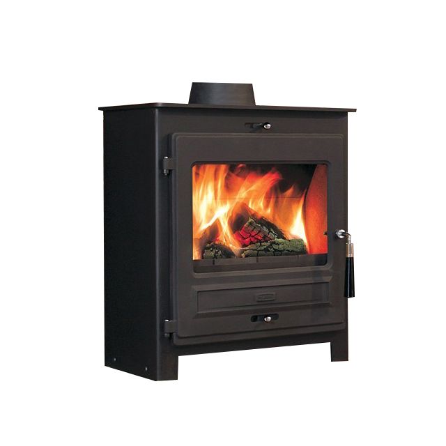 Portway No 2 SQ07 Smoke Exempt Multifuel Stove - Matte Black