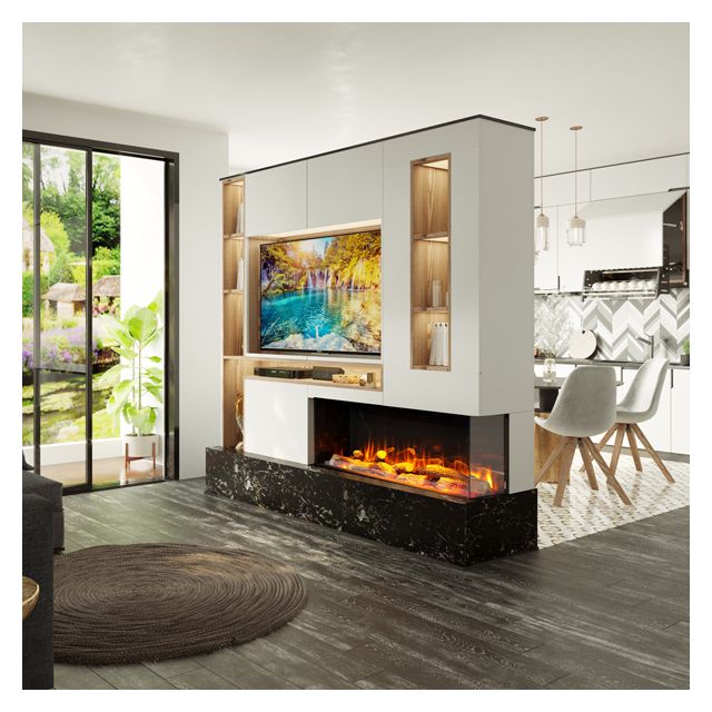 Charlton & Jenrick iRange i1250e Deep 1-2-3 Sided Electric Fire