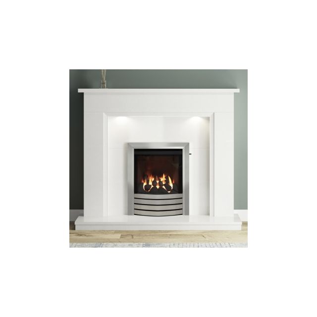 FLARE Collection by Be Modern Madalyn Marble Fireplace