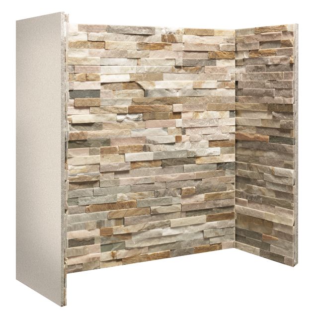 Gallery Staggered Oyster Slate Fireplace Chamber Panels