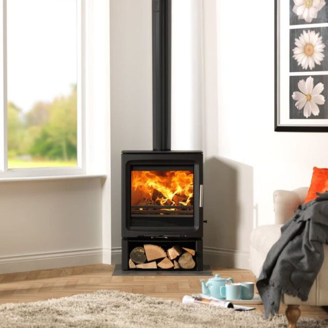 Purevision BPV5W Wide Slimline Free-Standing Multi-Fuel Stove