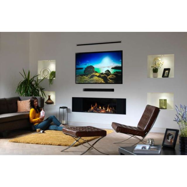 Wildfire Ravel 1720 Media Wall Balanced Flue Gas Fire