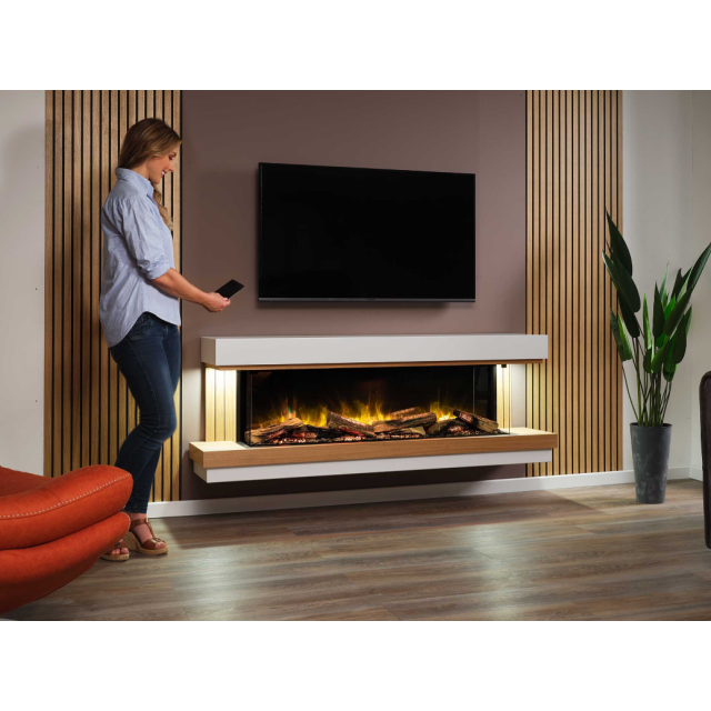 Flamerite E-FX Elara 1300 Electric Fireplace Suite