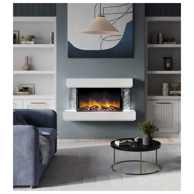 Flamerite E-FX Milan 1200 Electric Fireplace Suite