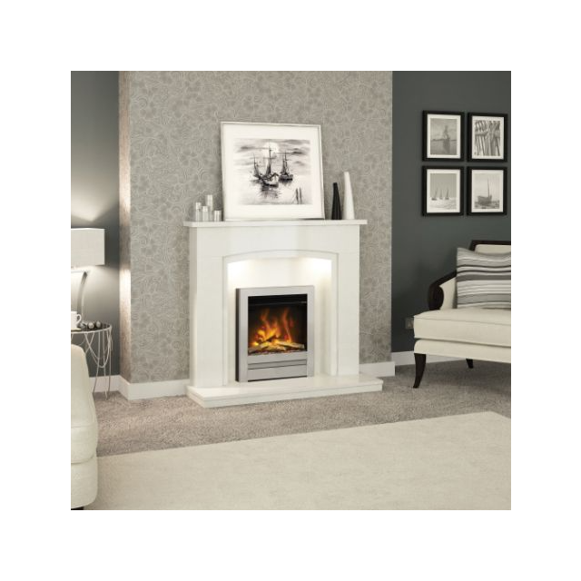Be Modern Pryzm 16" Electric Fire - Edge Chrome Fascia