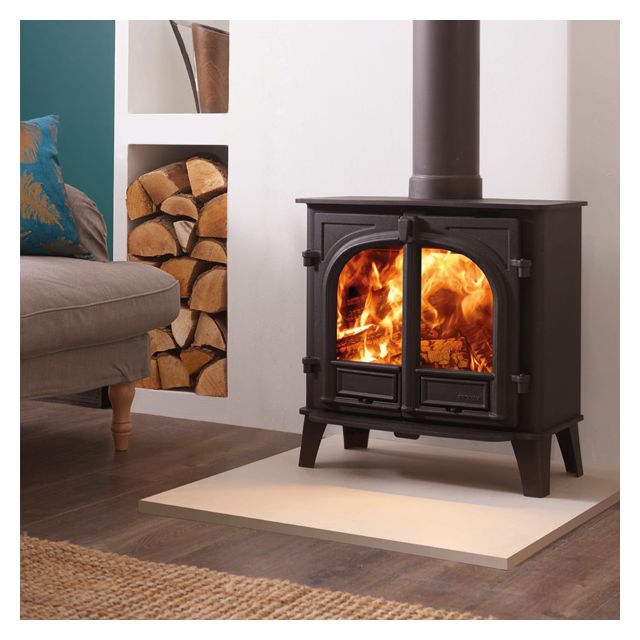 Stovax Stockton 5 Wide Double Door Multi Fuel Stove Eco