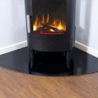 ACR BLACK GLASS CORNER HEARTH