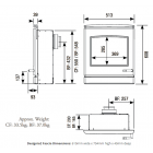Katell Vittoria 46" Italia Optimyst Electric Fireplace Suite