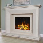 Celsi DLX Angelo 600 Limestone Electric Fireplace Suite