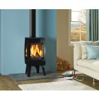 Dovre Sense 103 Wood Burning Stove - Matte Black / Glass Sides