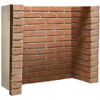 Gallery Rustic Brick With Front Returns Fireplace Chamber Panels