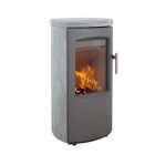 Heta Scanline 7B Multifuel Stove Grey Soapstone Top Plate
