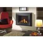 Crystal Manhattan HE Log Gas Fire - Black W/ Black Interior