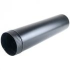 One Meter Flue Pipe 5 Inch Diameter - Matte Black