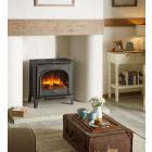 Gazco Medium Stockton Electric Stove - Matte Black