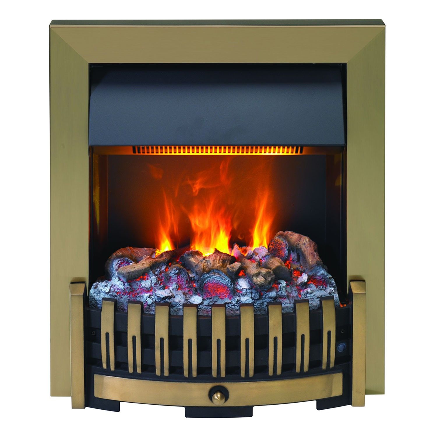 Dimplex Danville Opti-Myst Electric Fire - Antique Brass Shelf Wear
