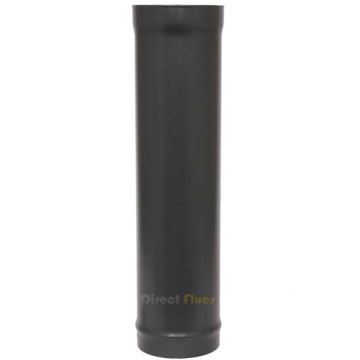600mm Plain Stove Pipe (5 inch) Matt Black