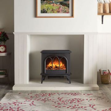 Gazco Huntingdon 40 Electric Stove with Tracery Door