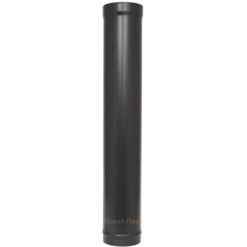 900mm Plain Stove Pipe (5 inch) Matt Black