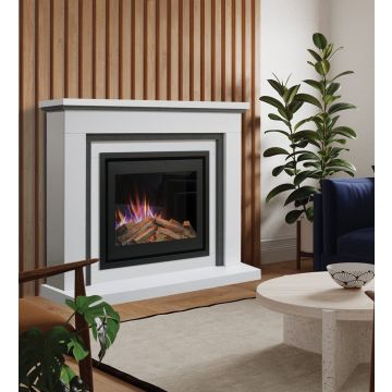Evonic Astwood Freestanding Electric Fireplace Suite