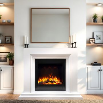 Celsi DLX Navarro 600 Electric Fireplace Suite