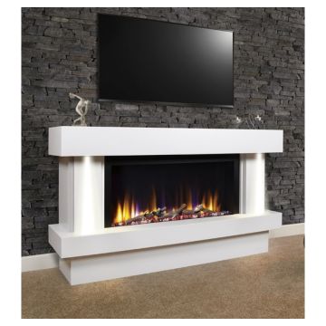 Celsi Ultiflame VR Orbital Illumia 800 Electric Fireplace Suite