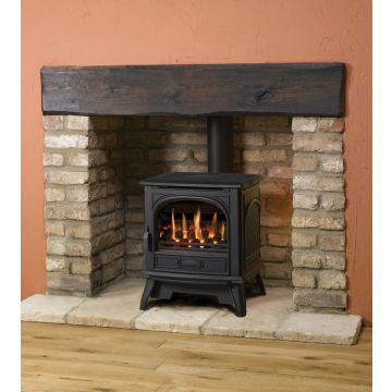 Dovre 280 Conventional Flue Gas Stove - Matte Black